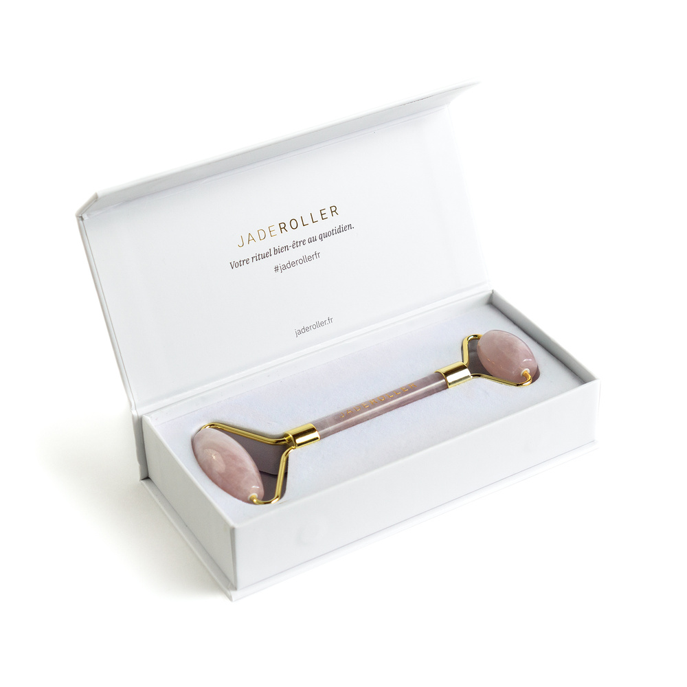 Jade Roller Le Rouleau en Quartz Rose Roll-on de massage