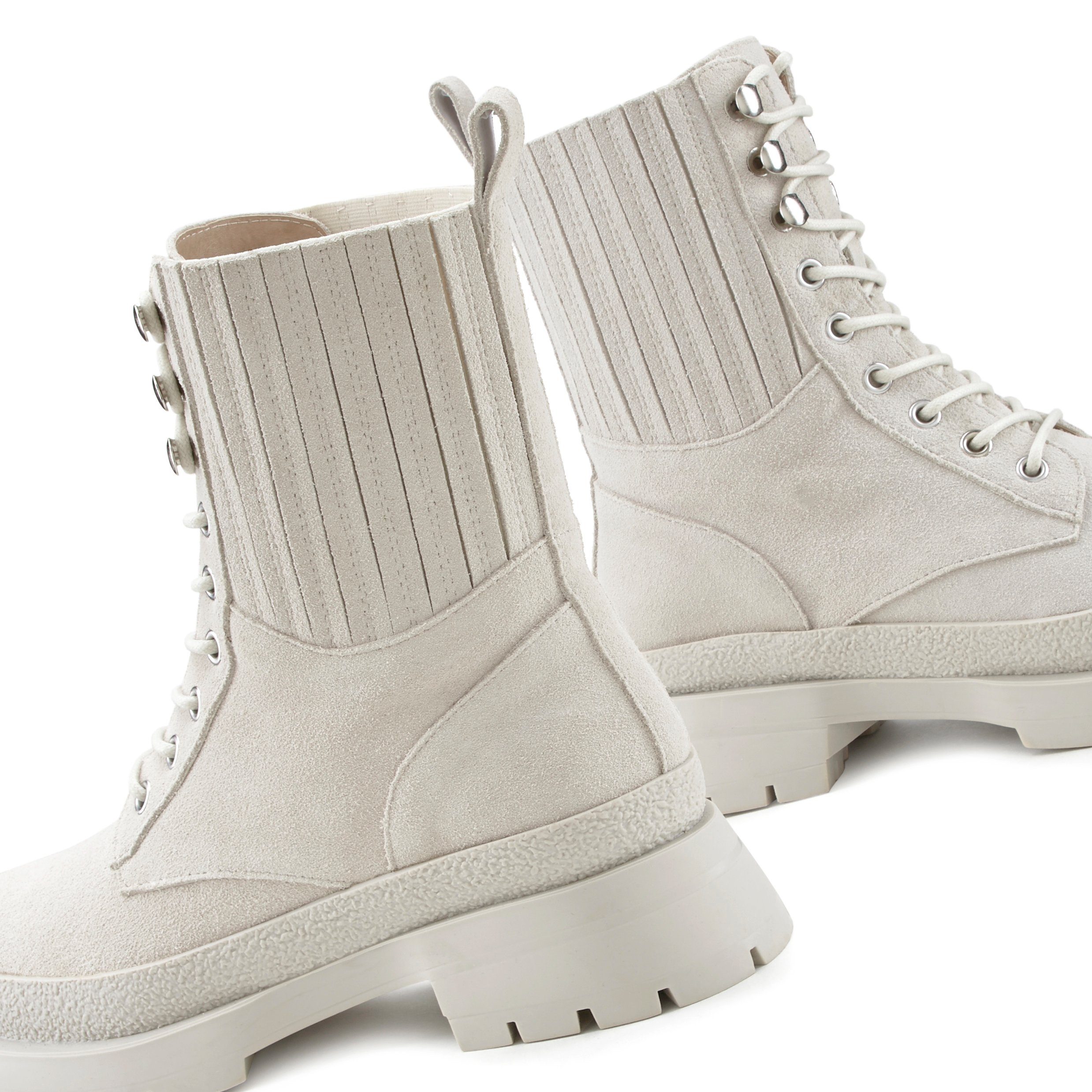 LASCANA Stiefelette, Ankle Boots zum Schnüren aus Leder