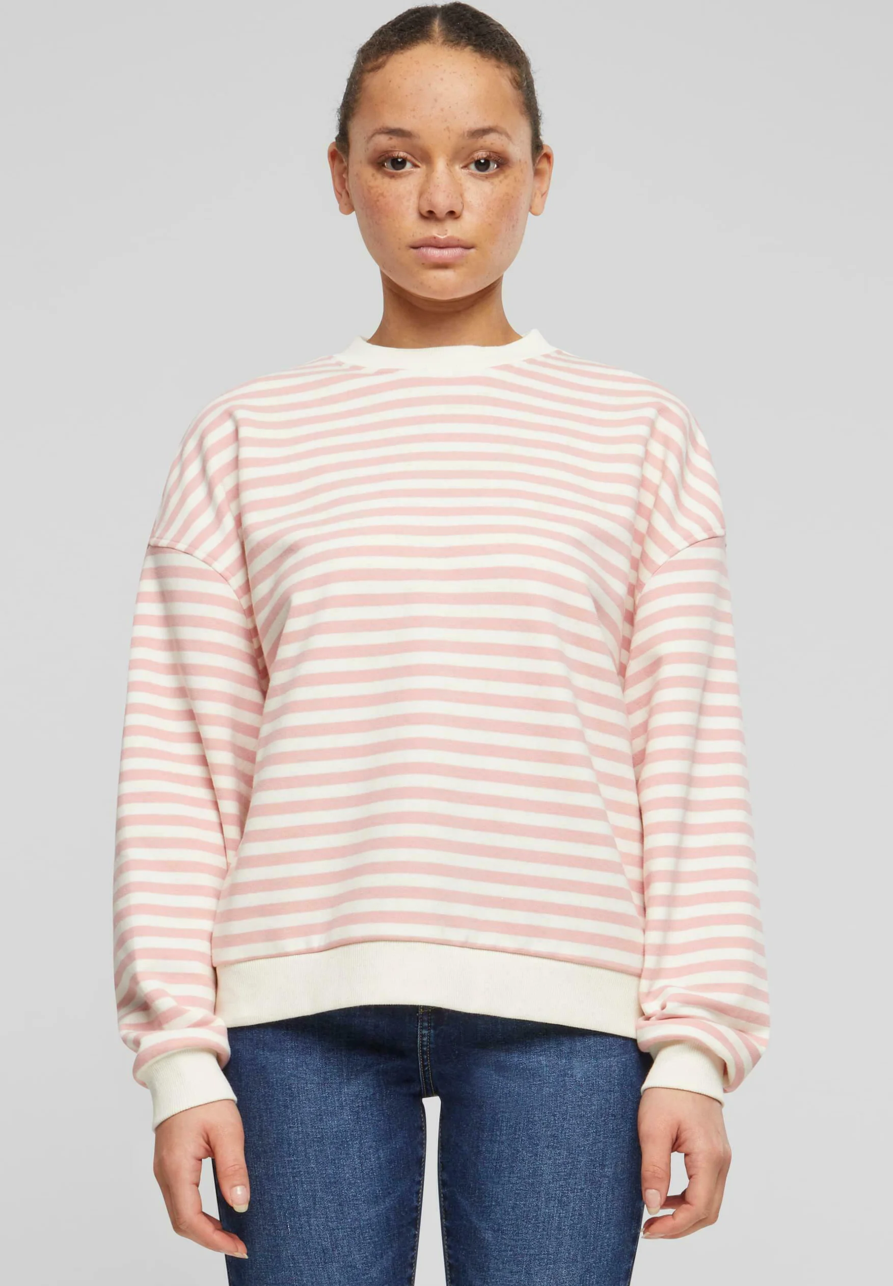 Sudadera Urban Classics con cuello redondo a rayas