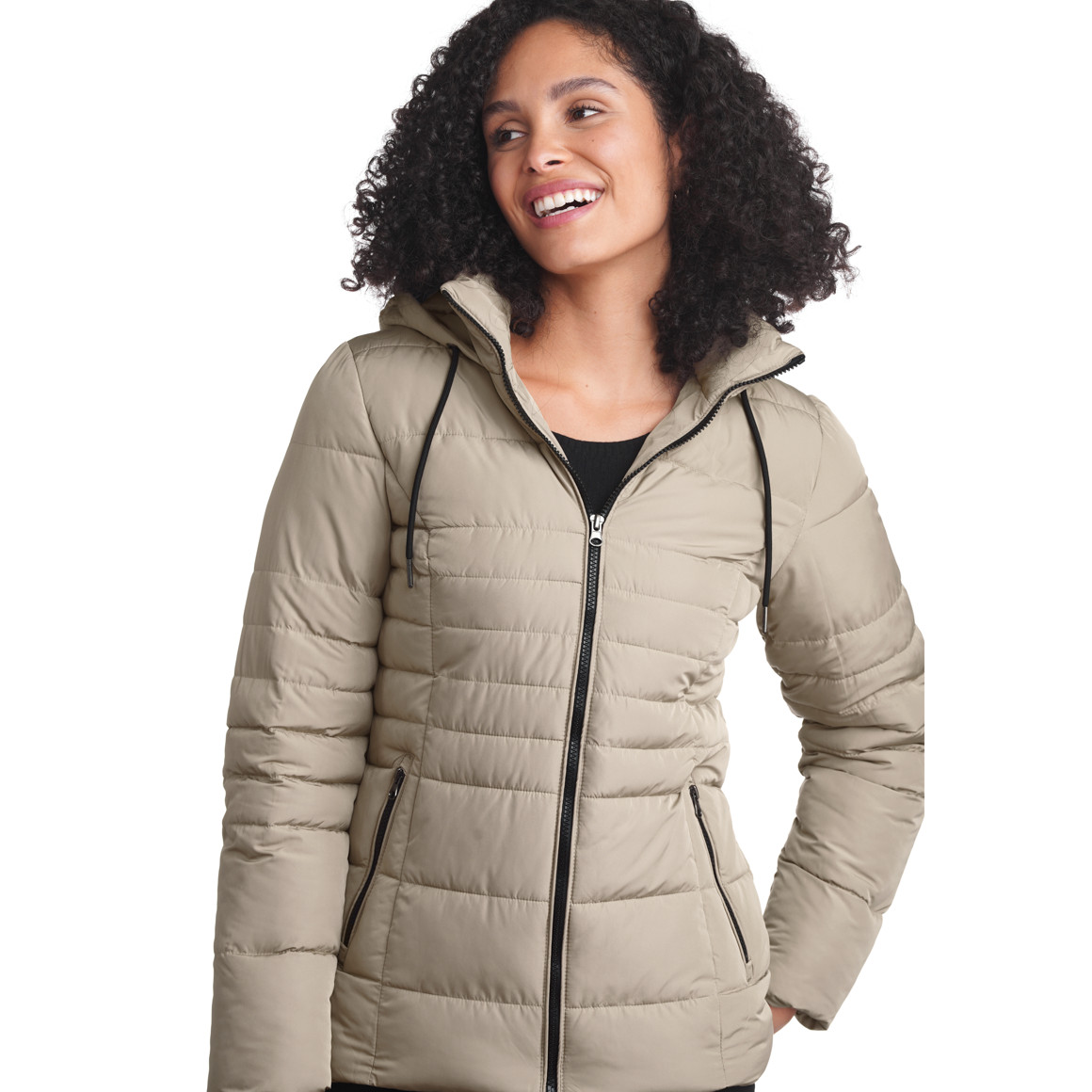 Damen Steppjacke mit Kapuze