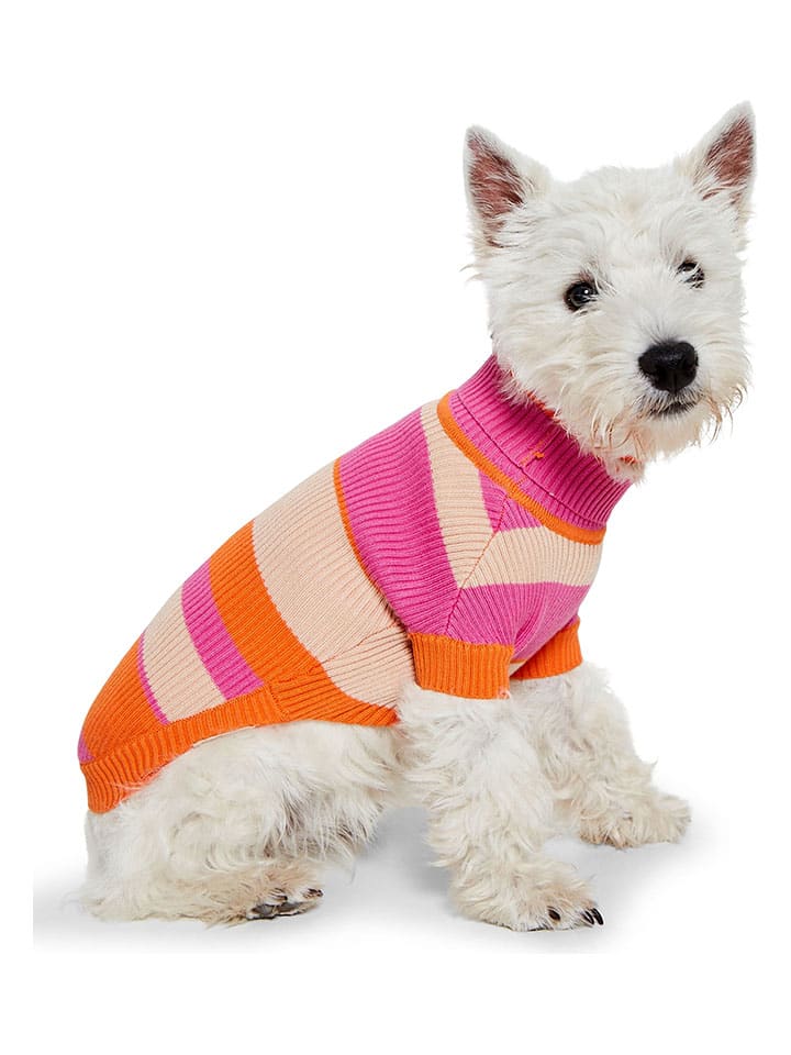 VOV & VUF Hundepullover in Pink/ Orange/ Creme günstig kaufen