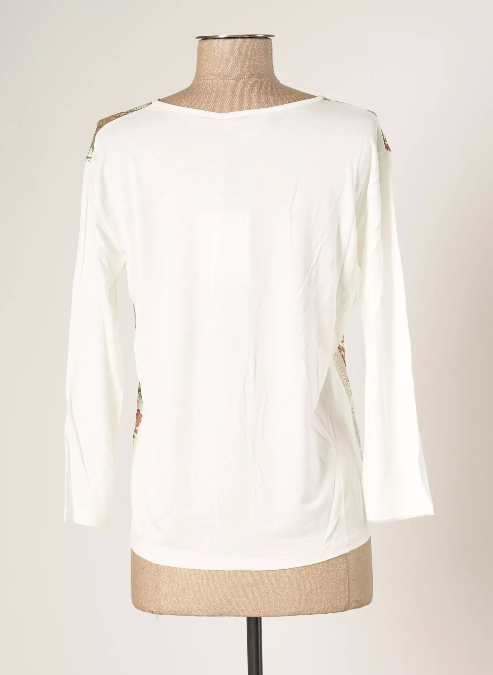 Blanc Boheme Tshirts Femme couleur blanc