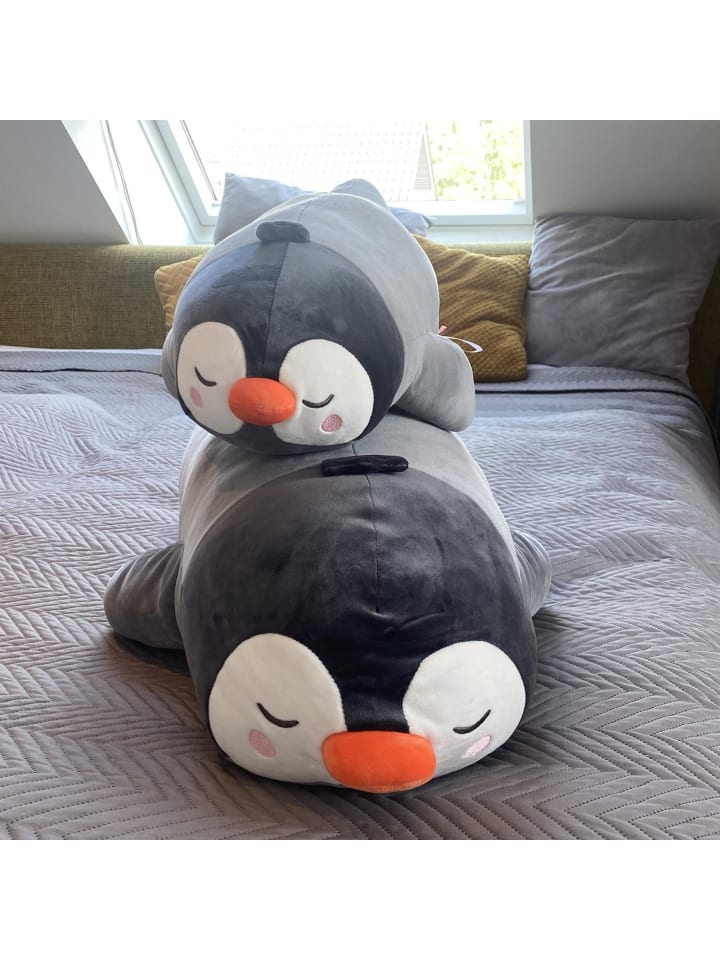 UNUS Seitenschläferkissen Pinguin Kissen in Grau günstig kaufen