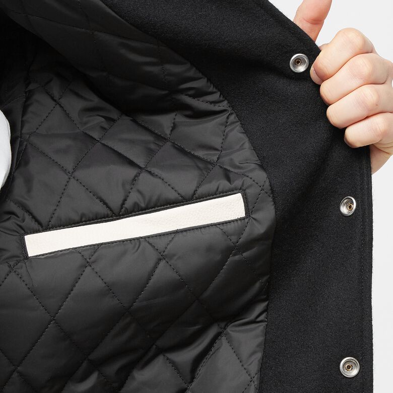 A Bathing Ape Relaxed Fit Varsity Jacket M black