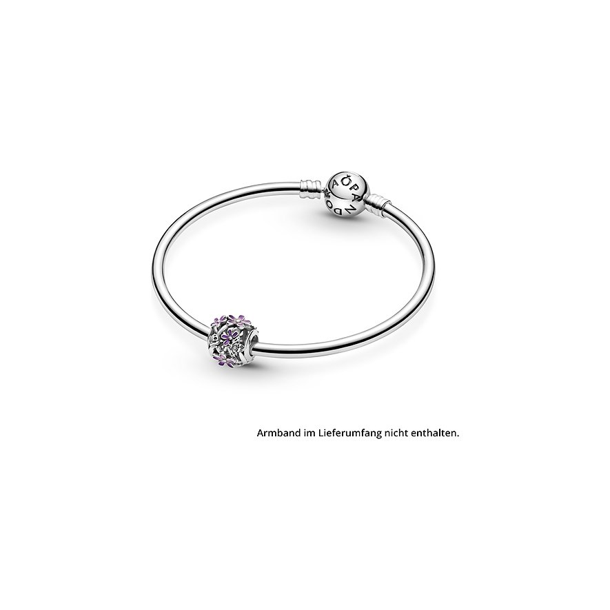 Pandora Charm Moments Offen gearbeitetes, lilafarbenes Gänseblümchen