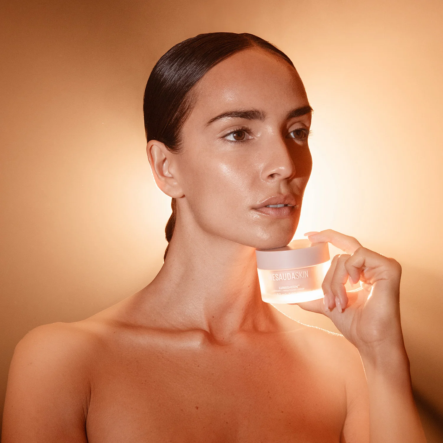 MESAUDASKIN LUMISHEEN - Posvetljevalna krema z vitaminom C - 24-urna posvetljevalna nega obraza, 24-urna hidratantna nega obraza