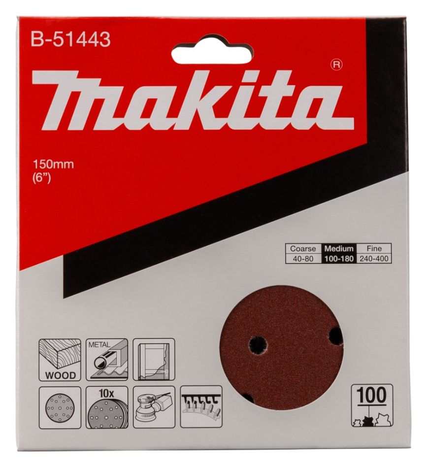Makita Zubehör B-51443 Schleifscheibe K100 150 mm