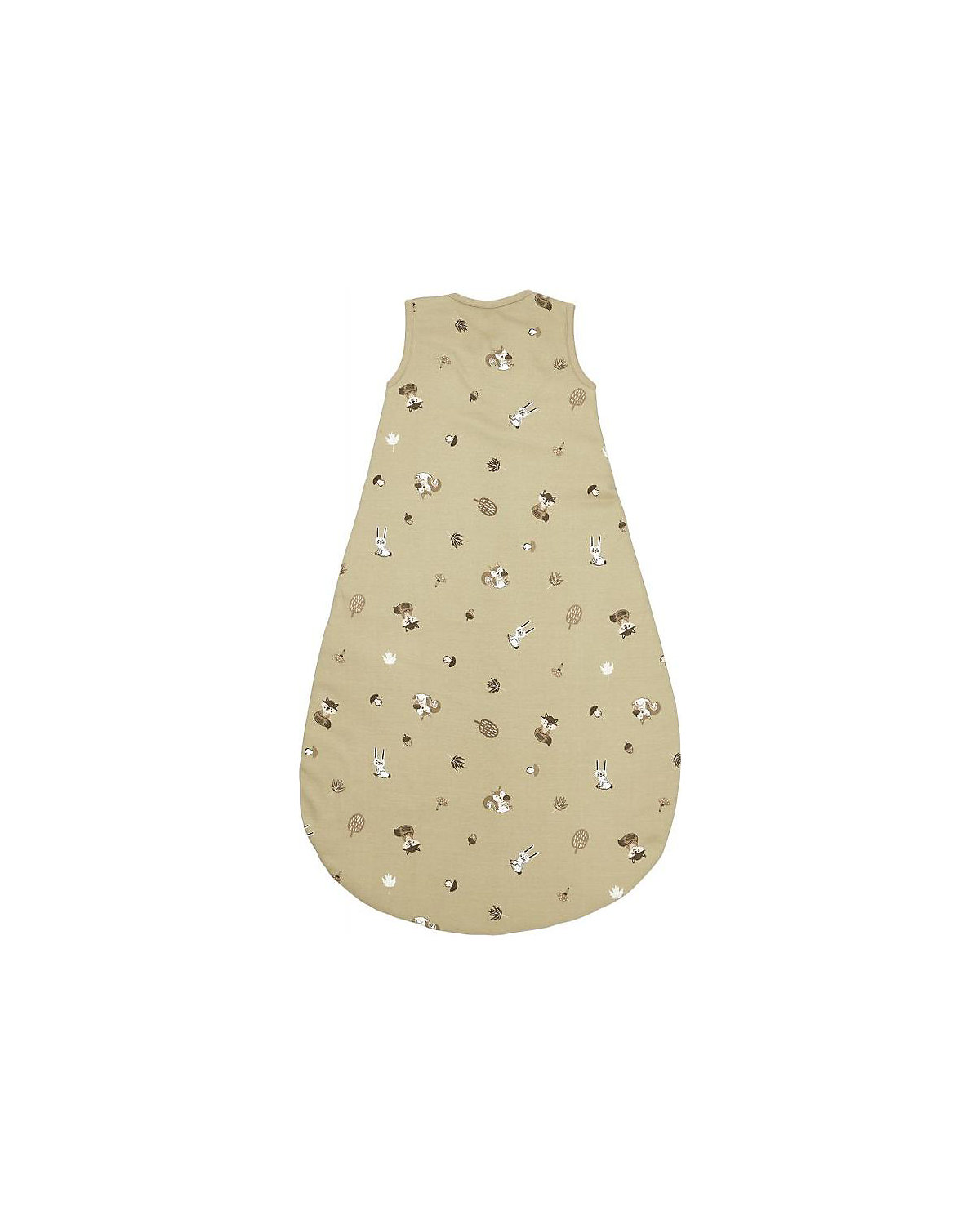 Schlafsack Jersey Wattiert 86 cm Forest Animals sand
