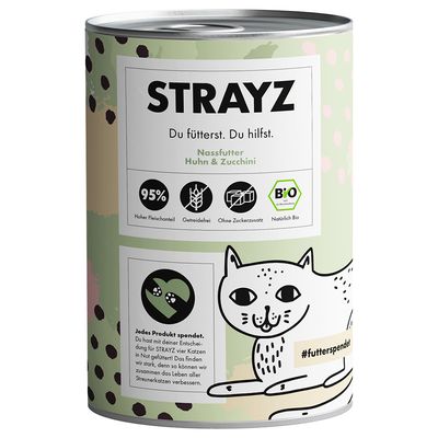 STRAYZ BIO Katze 6 x 400 g