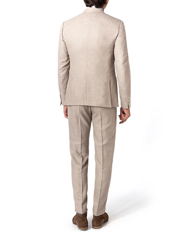 Strellson, Anzug Arndt-Melwin, Slim Fit, Mikrofaser-Leinen, beige meliert