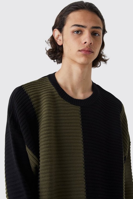 Tall Oversize Colorblock Pullover