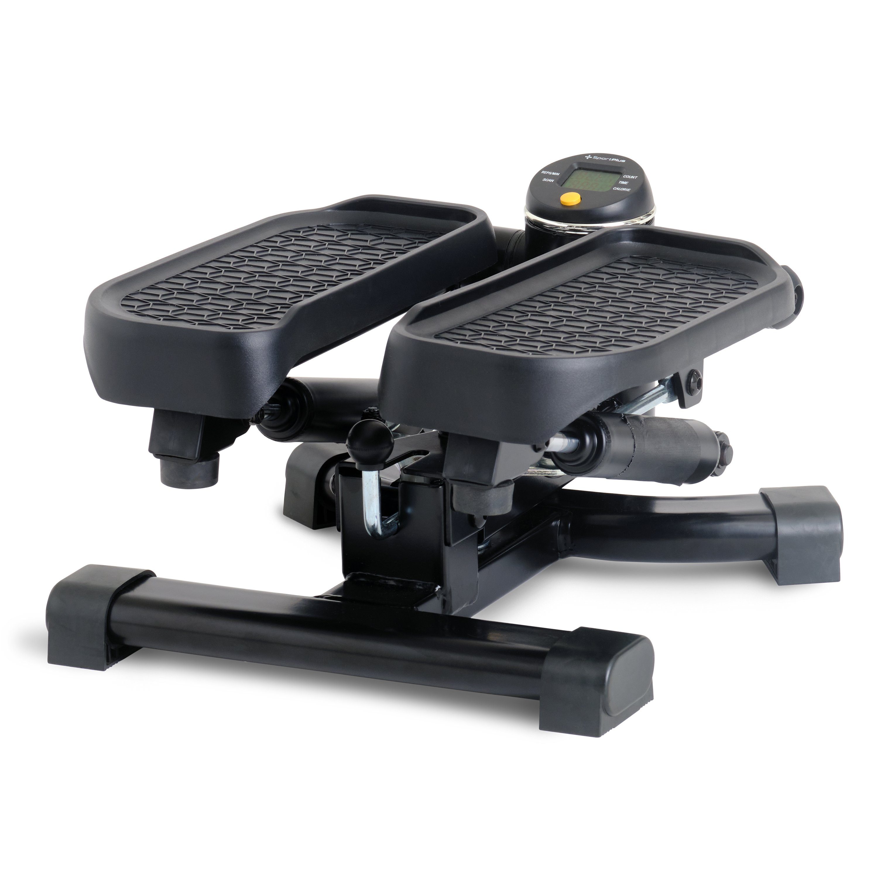 SportPlus Heimtrainer SP-MSP-005-B, 2in1 Mini Stepper, Mini Crosstrainer mit patentierter Umschalttechnik