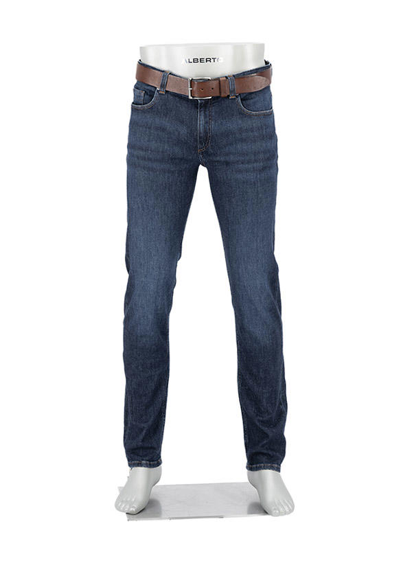 Alberto, Jeans Pipe, Regular Fit, Kaschmir-Baumwolle, jeansblau