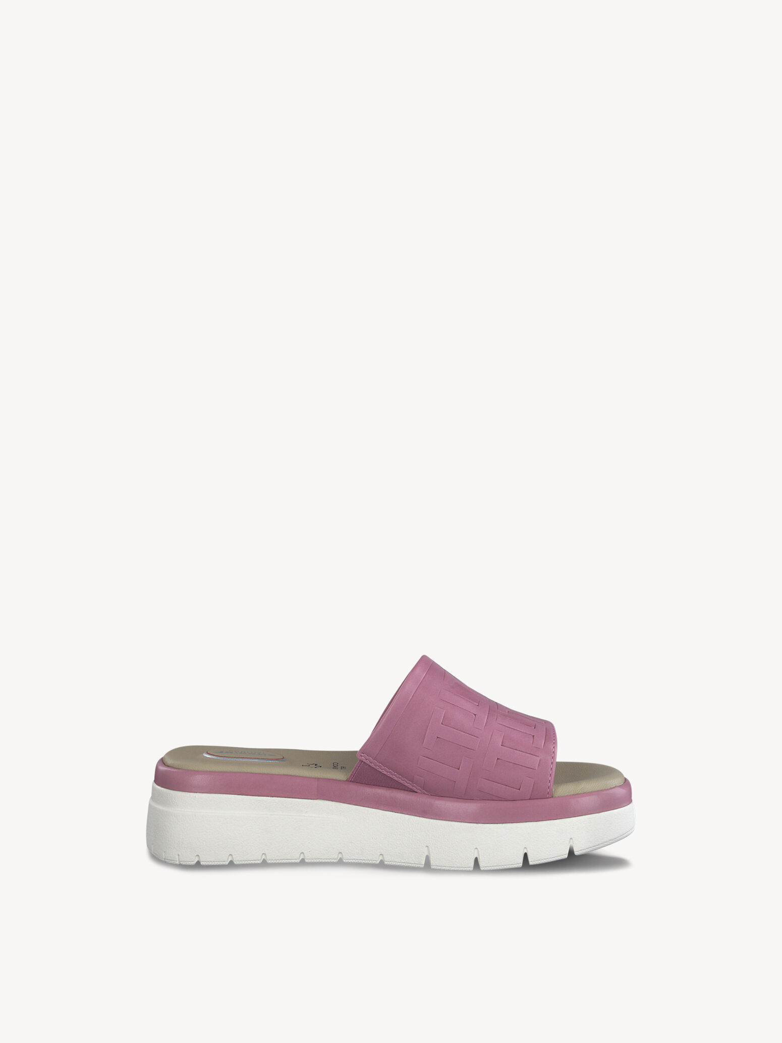 Mule en cuir - mauve