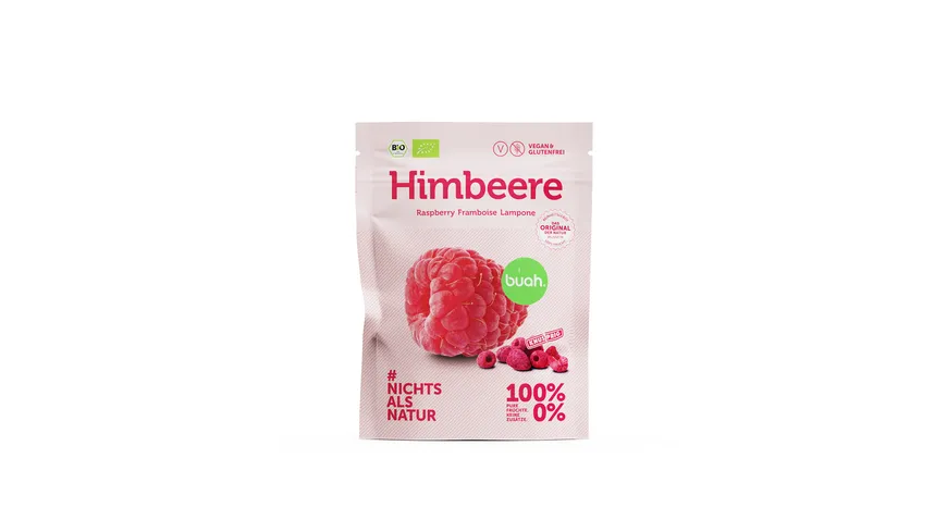 buah Bio Himbeere pur Kleiner Snackpack 10 g