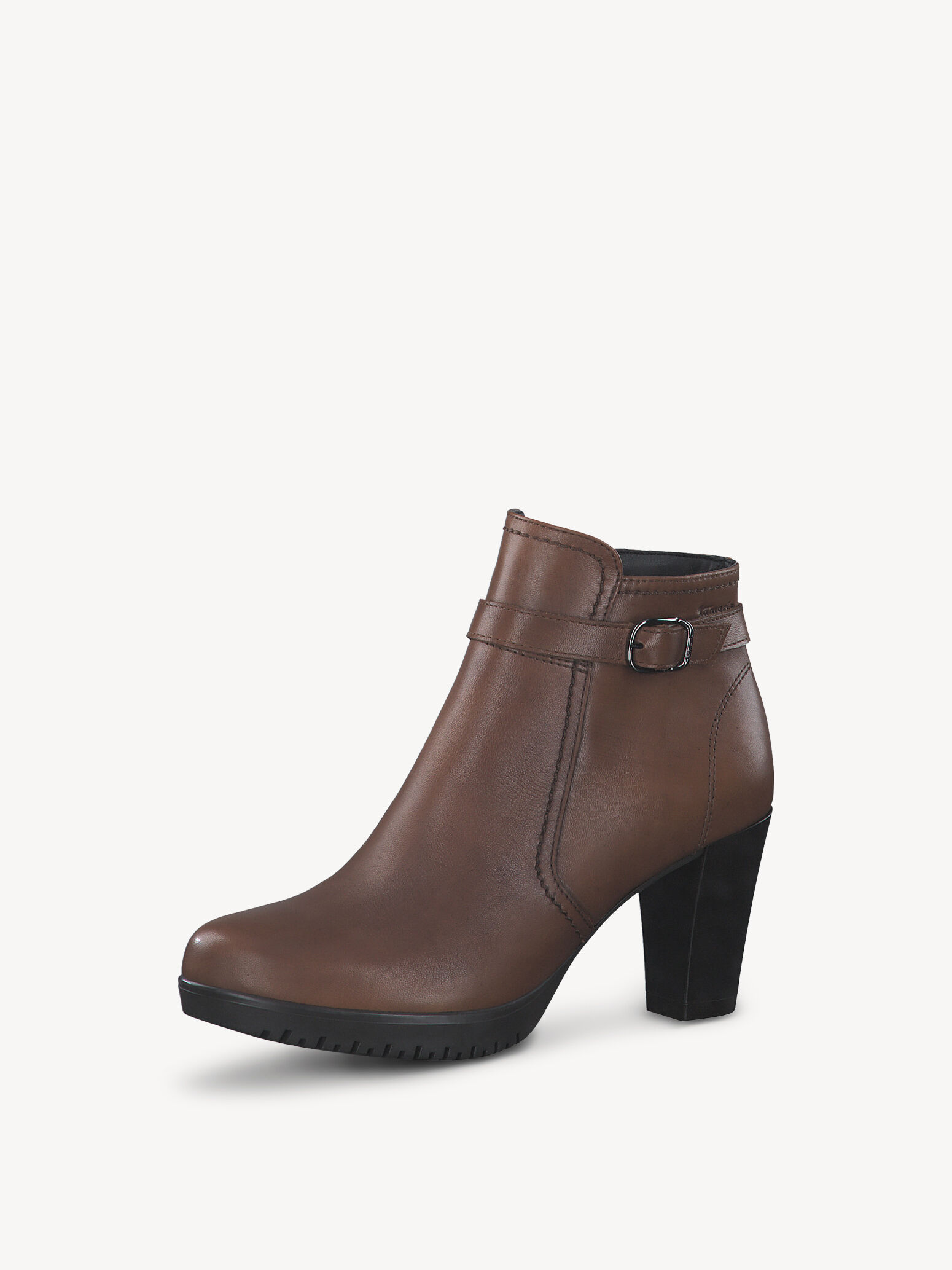 Bottine en cuir - marron