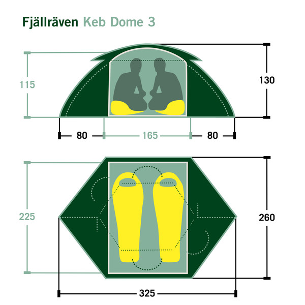 KEB DOME 3 - Kuppelzelt