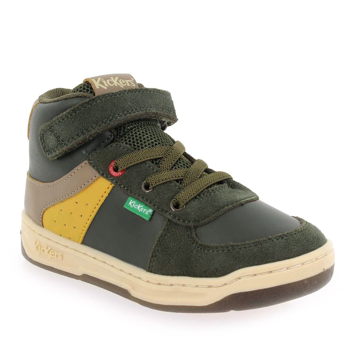 Kickers  KICKALIEN H22 - Kaki Jaune
