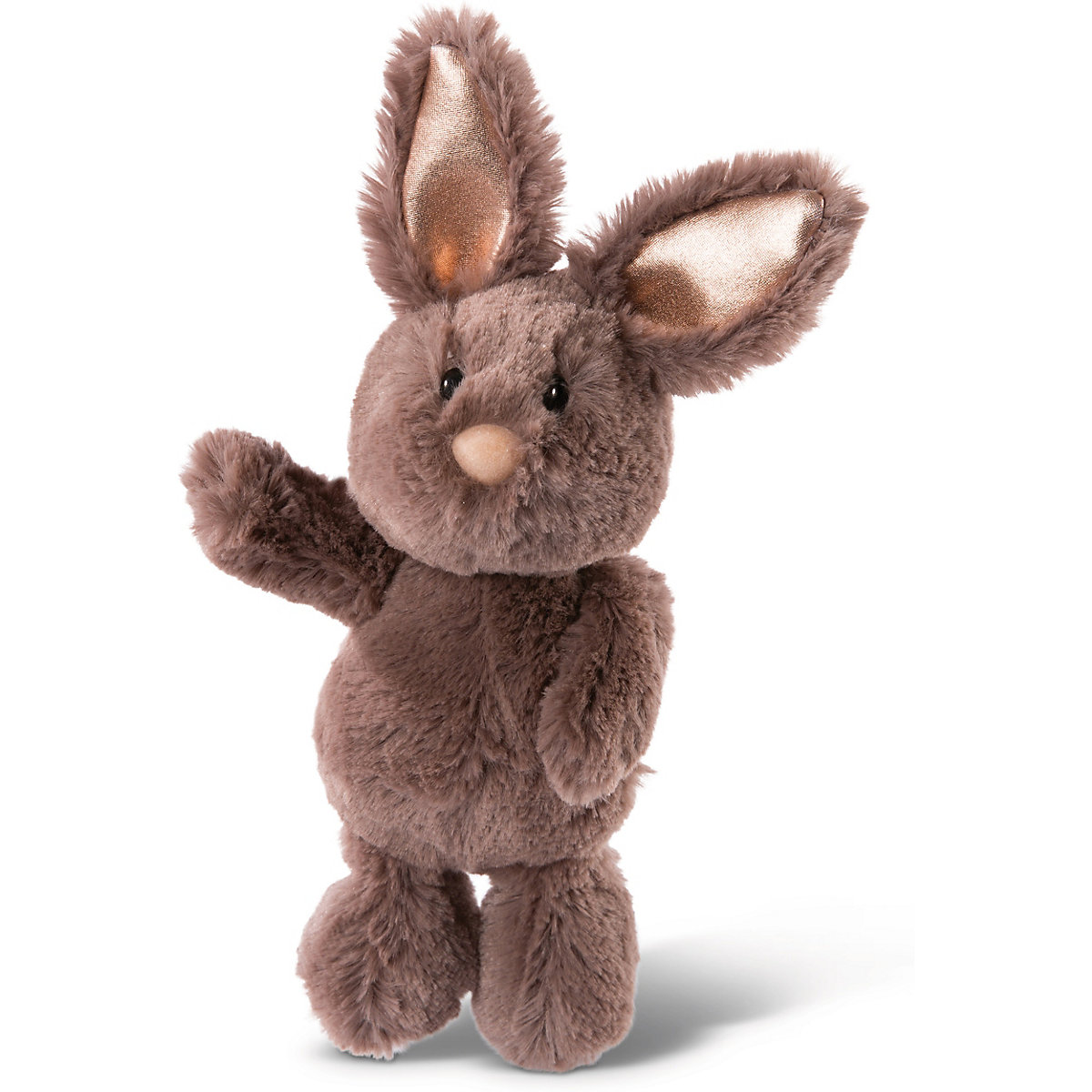 Kuscheltier Hase schlenkernd, dunkelbraun, 20 cm (48665)