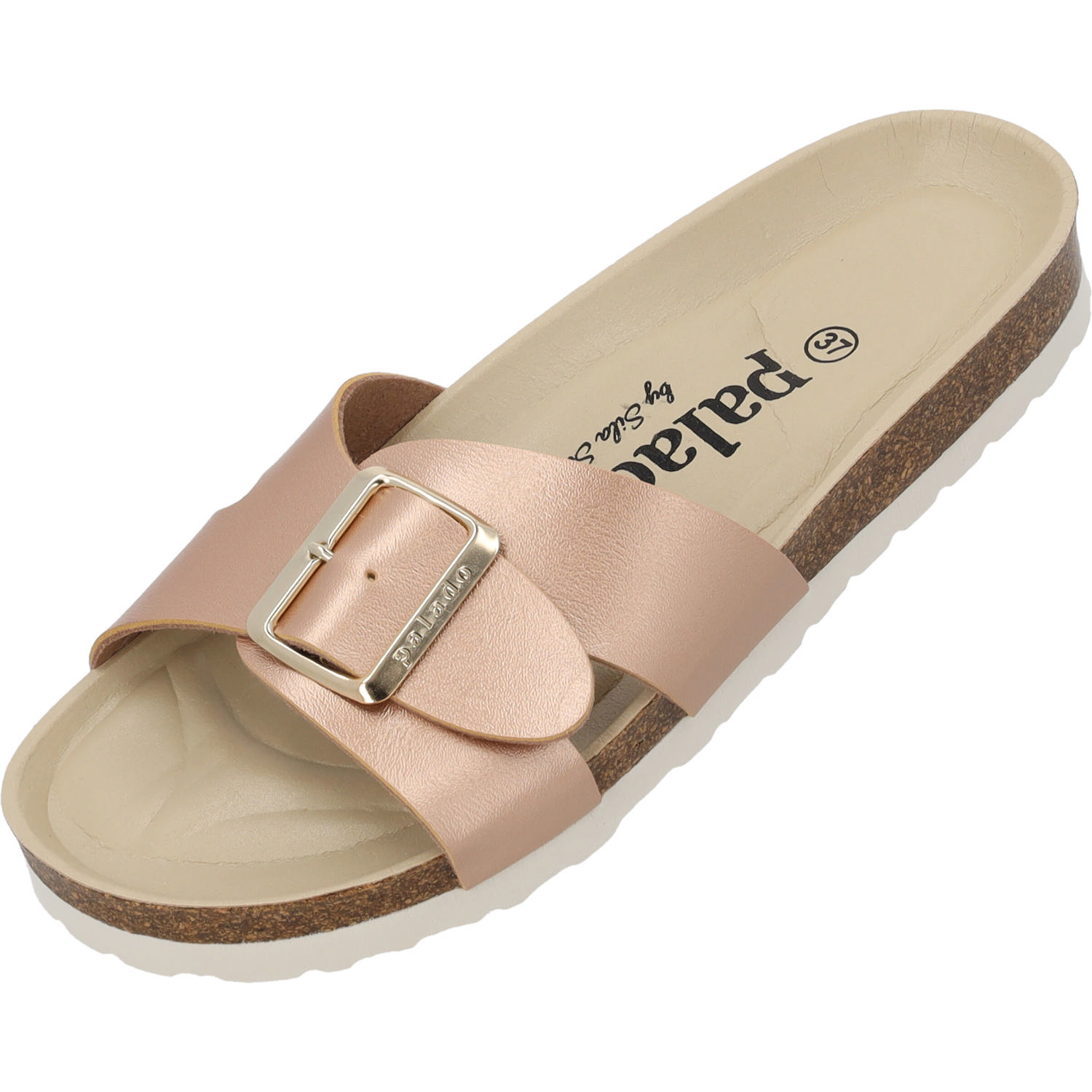 Palado Tinos BEGS by Sila Sahin, Pantoletten, Damen, Kupfer Metallic