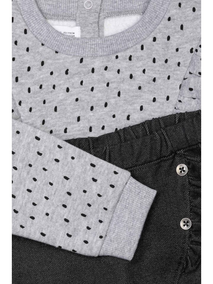 Minoti 2tlg. Outfit: Sweatshirt Pops 3 in grau günstig kaufen