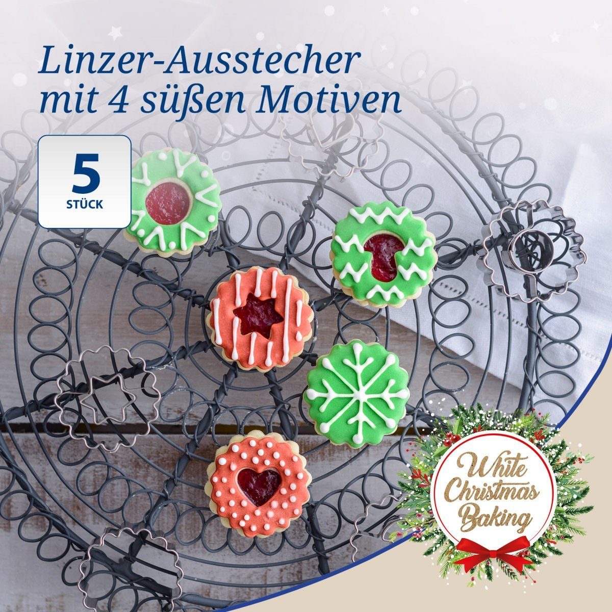 Dr. Oetker Ausstechform White Christmas Baking