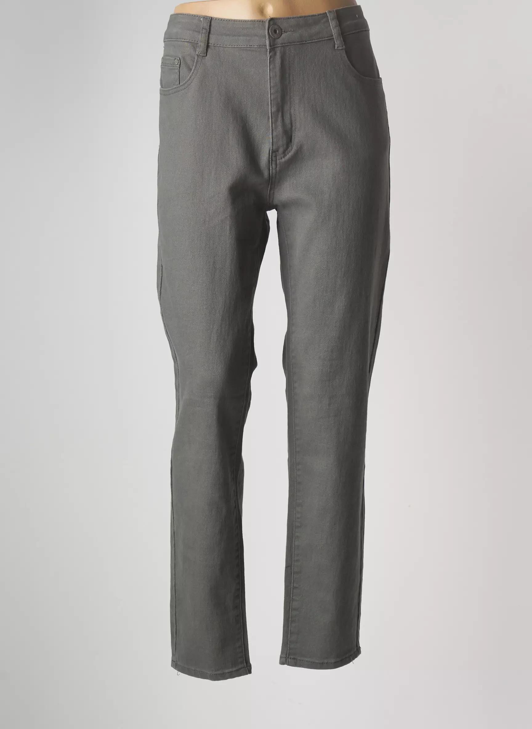 Multiples Pantalons Slim Femme couleur gris