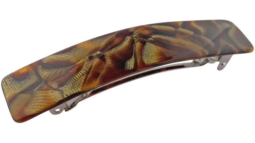 Oakland Patentspange Animal Look camel mittel