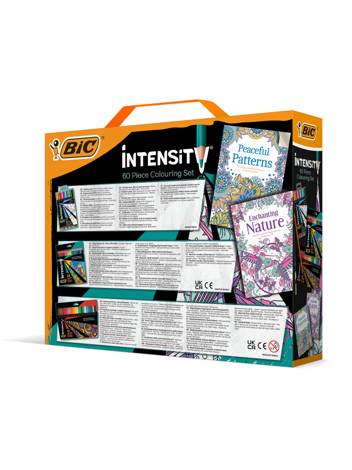 Bic Intensity Set: 24 Buntstifte, 24 Filzstifte, 10 Fineliner und 2 Malbücher günstig kaufen onesize