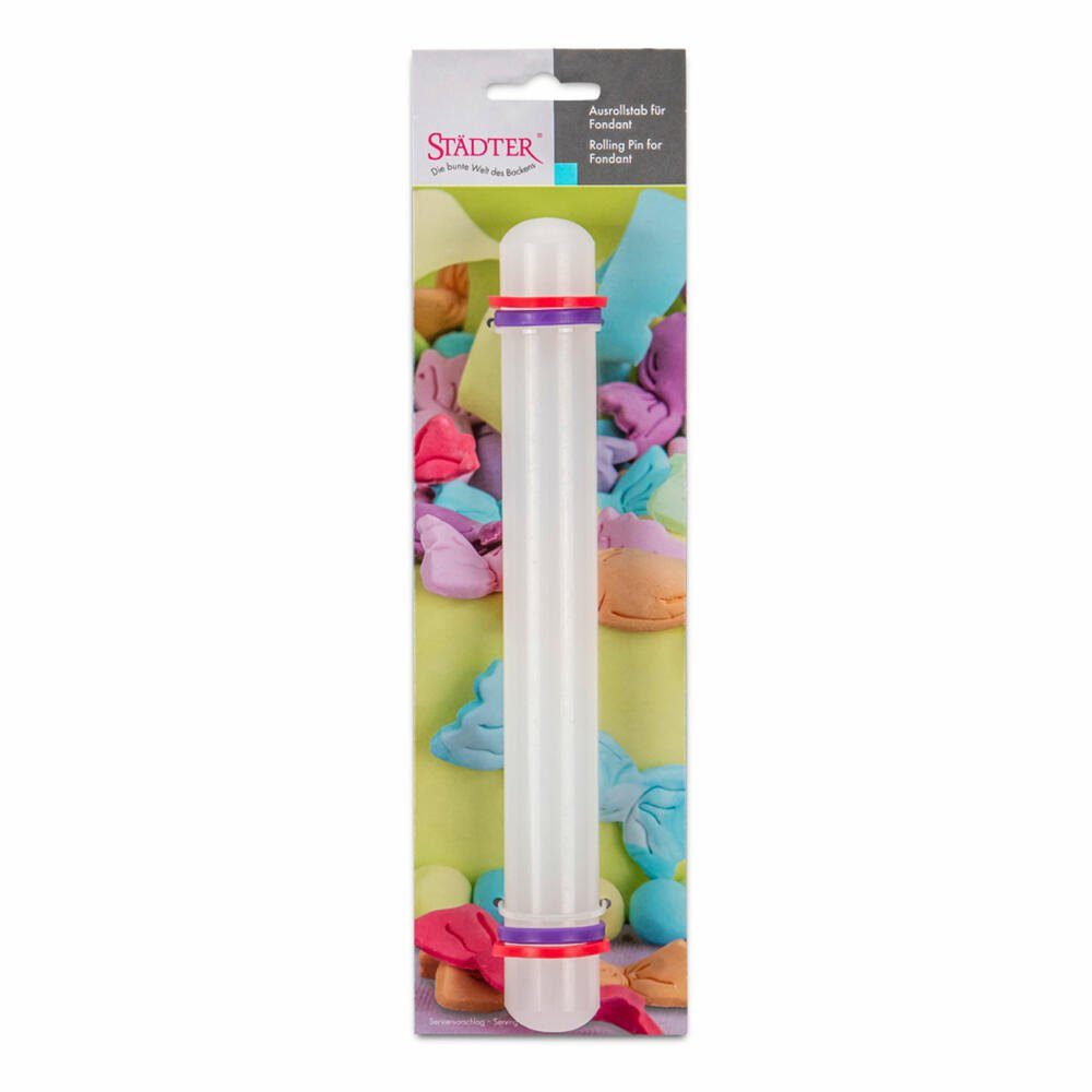 STÄDTER Teigroller Ausrollstab 22.5 cm Kunststoff