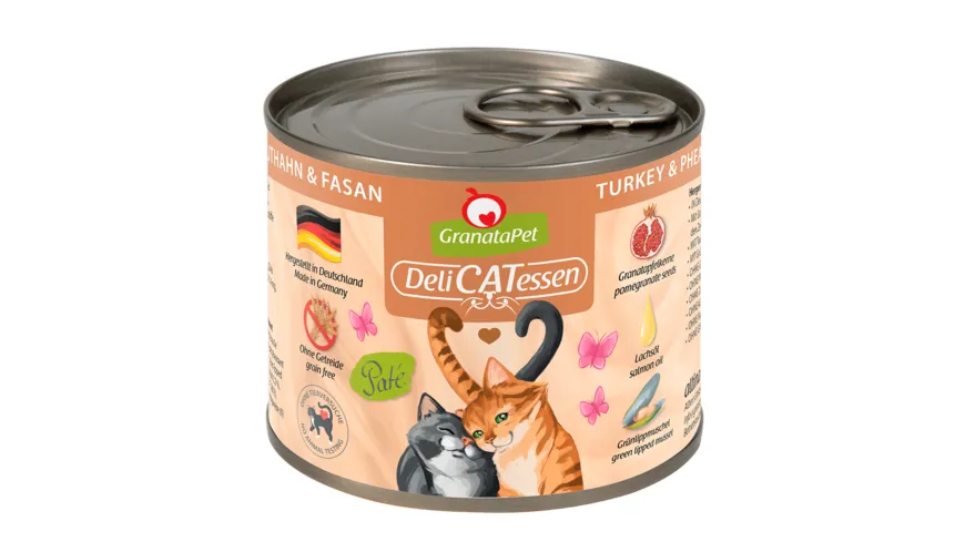 GranataPet Katzennassfutter Truthahn und Fasan 200 g