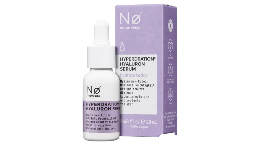 Nø Cosmetics hydrate tøday Hyperdration Hyaluron Serum 20 ml
