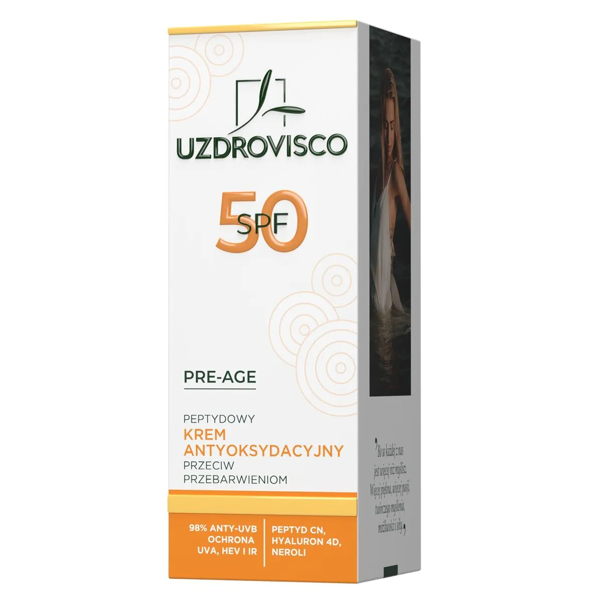 Uzdrovisco Pre-Age SPF50 - Peptide Antioxidant Crème tegen Verkleuringen 50ml