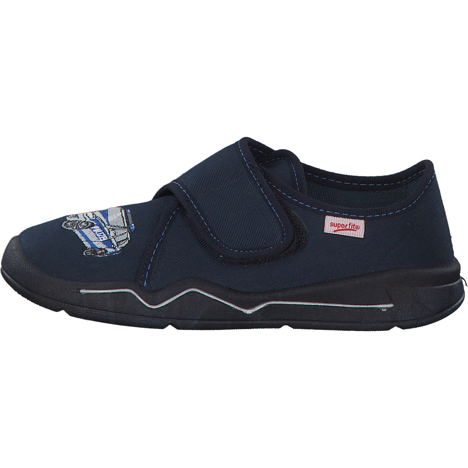Superfit BENNY 00298, Hausschuhe, Kinder, Blau (Nautic Kombi)