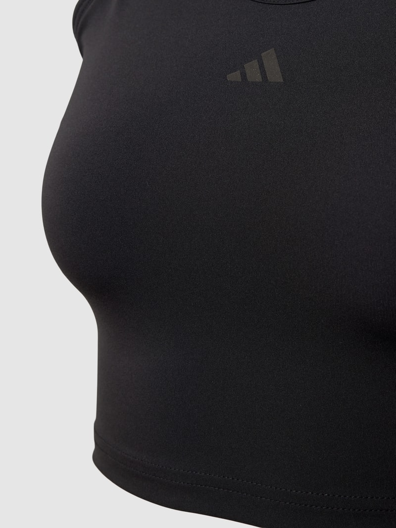 Bralette mit Label-Print Modell 'HIIT' in schwarz