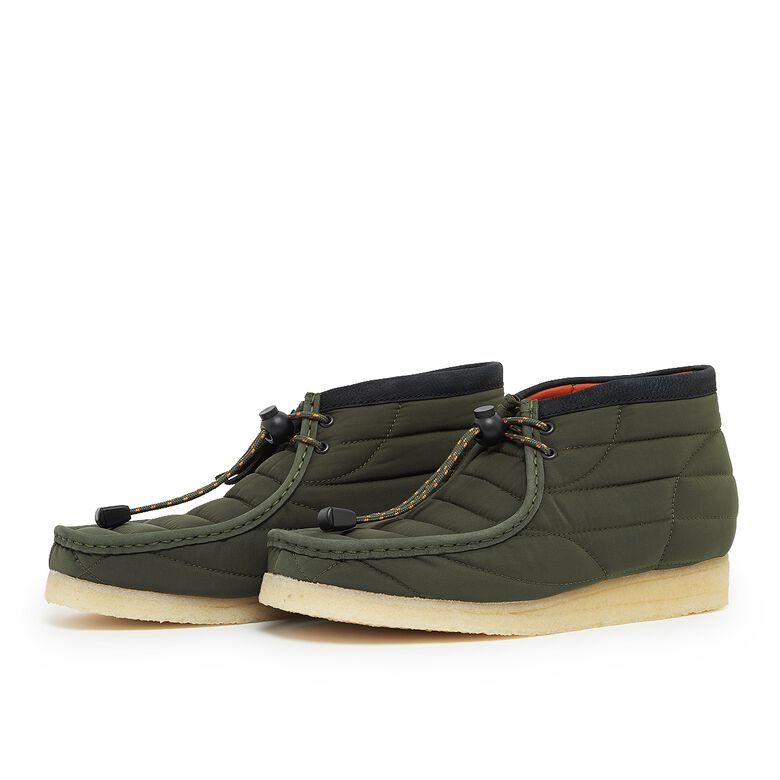 Clarks Wallabee Boot Quilted khaki quilted
