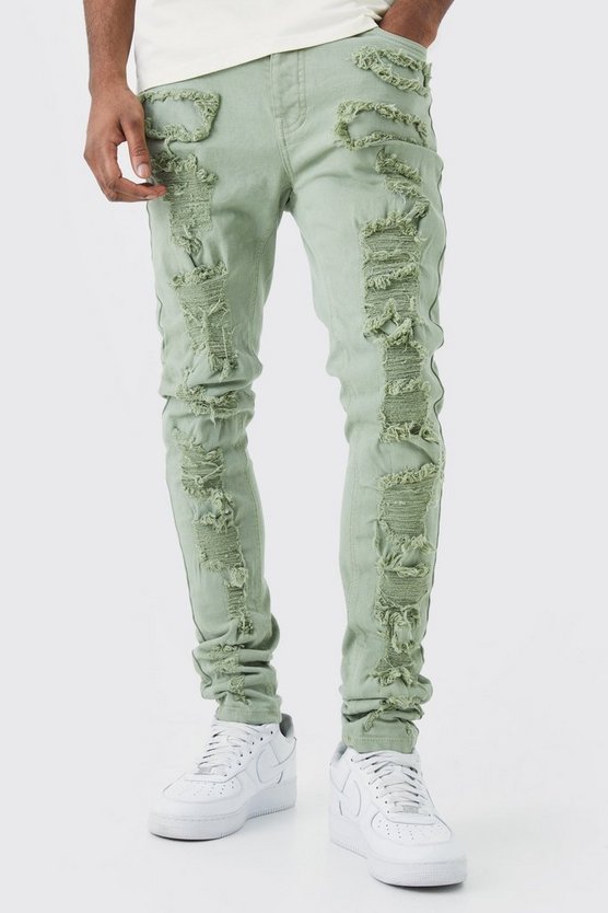 Tall Skinny Stretch Jeans mit Rissen