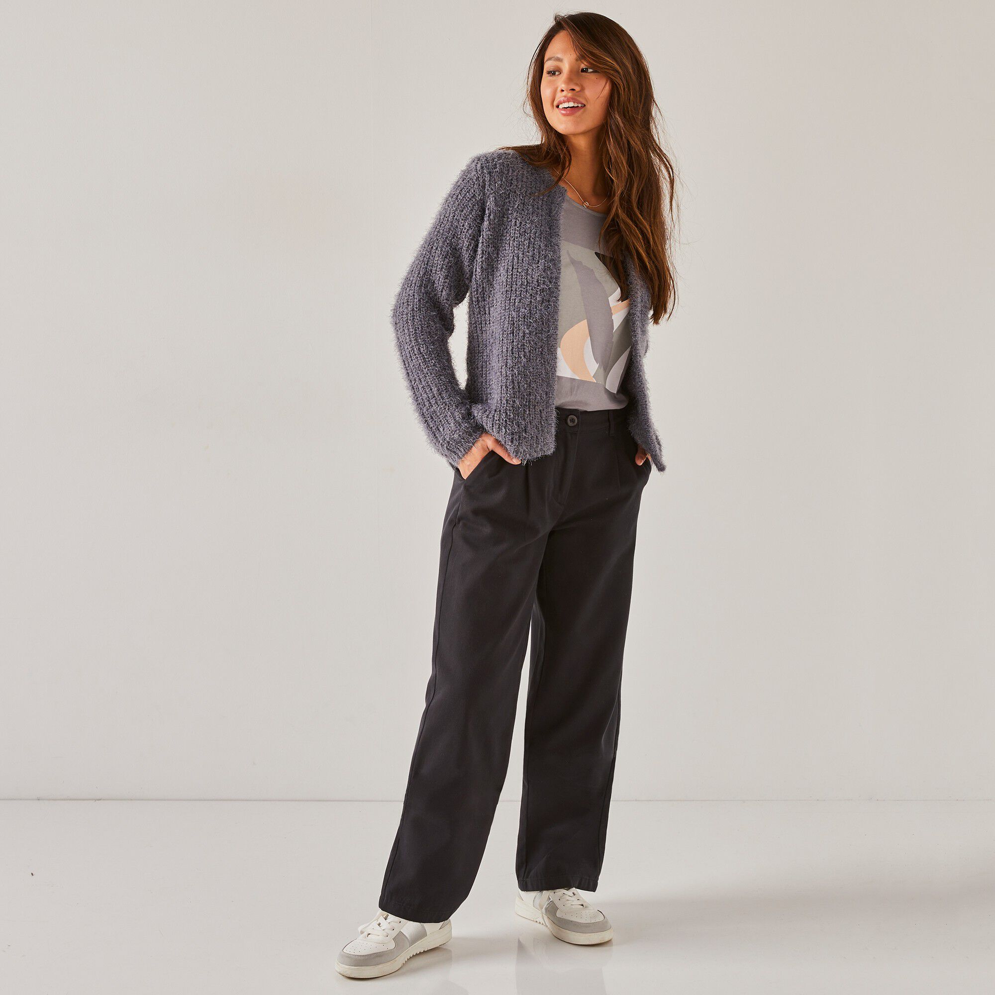 Pantalon droit large, spéciale petites