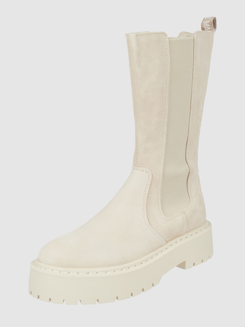 Chelsea Boots aus Leder Modell 'Vivianne' in beige