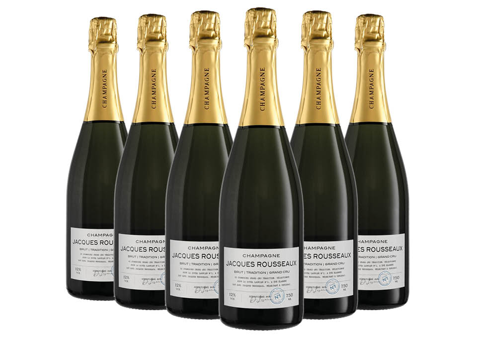 Champagne Grand Cru Brut AOC Tradition Laurier 6 bouteilles de 0,75 ℓ