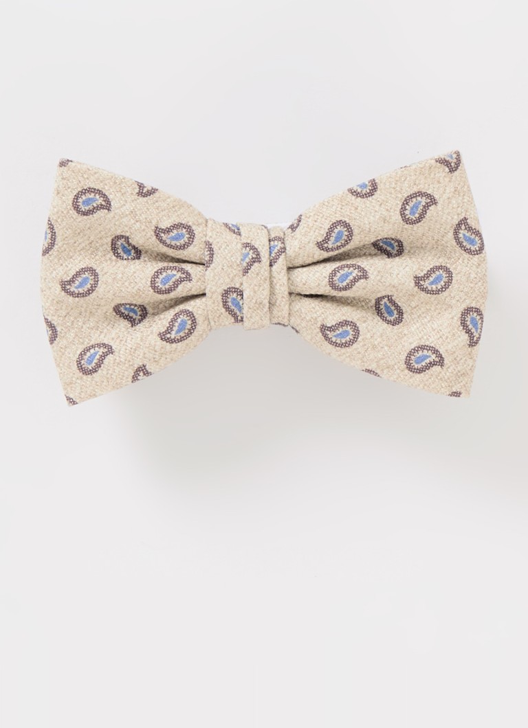 Profuomo Silk bow tie with paisley design