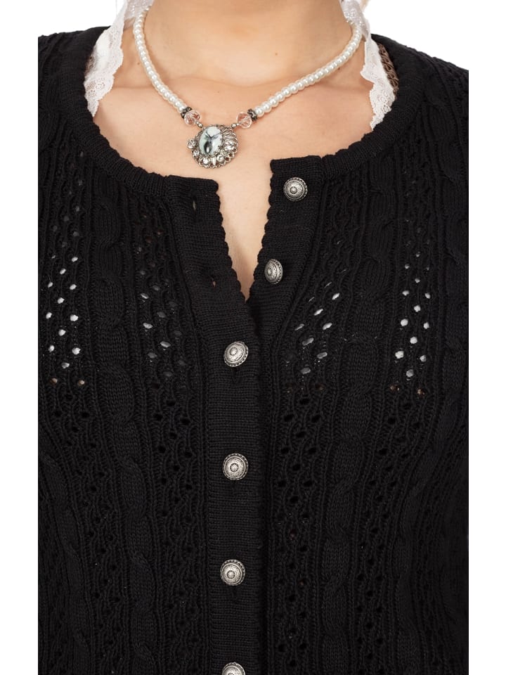 OS-Trachten Strickjacke 457005-0771 in schwarz günstig kaufen