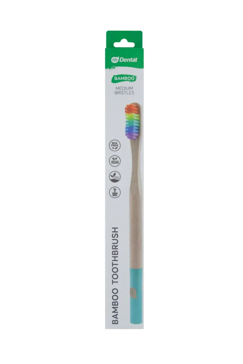 Life Dental Bamboo Rainbow мекана четкица за зубе