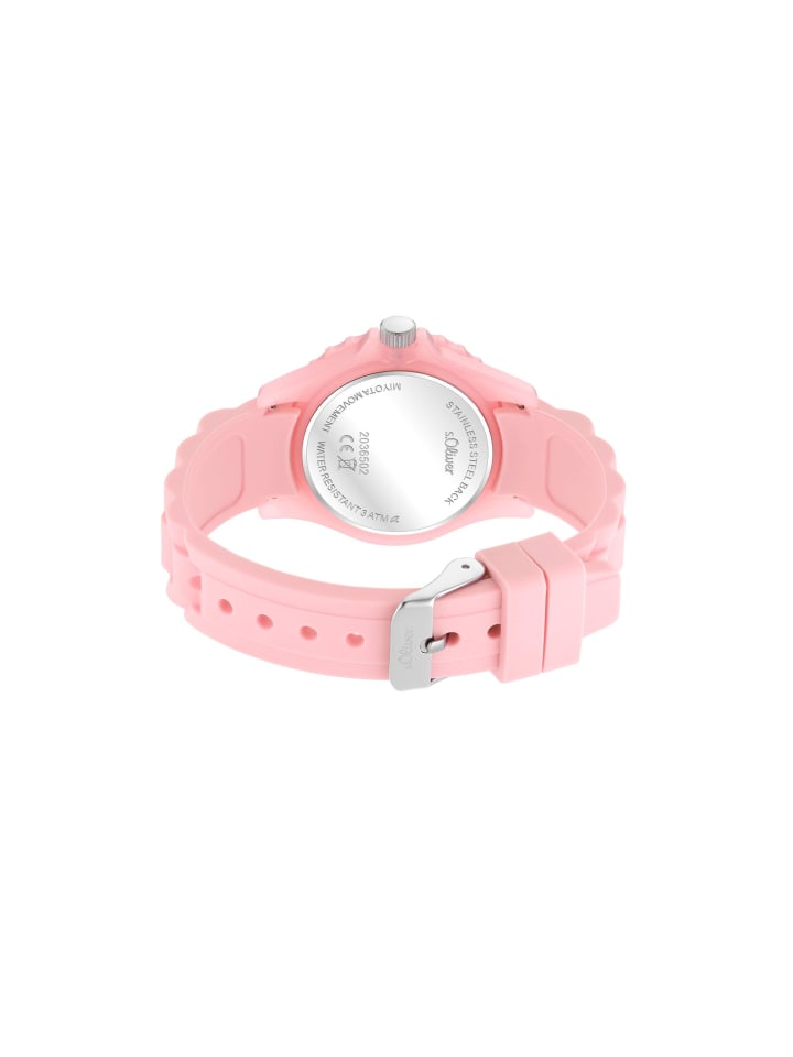 s.Oliver Quarzuhr 2036502 in Rosa günstig kaufen onesize