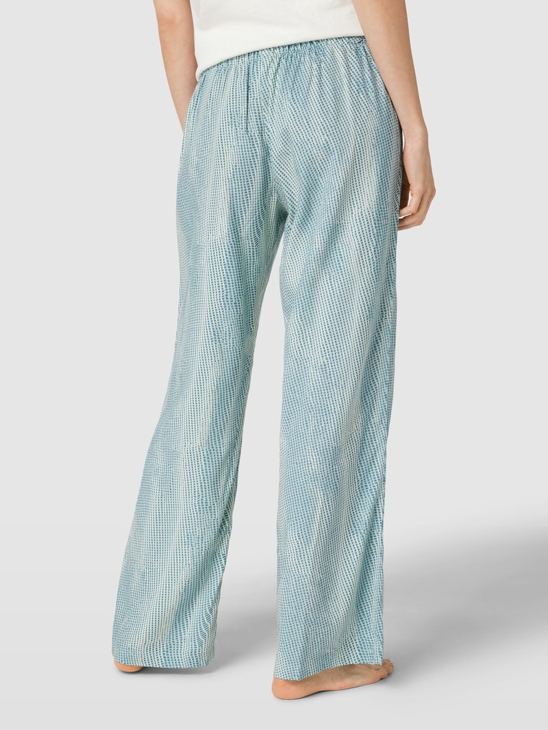 Pyjama-Hose mit Allover-Muster Modell 'WOVEN' in petrol