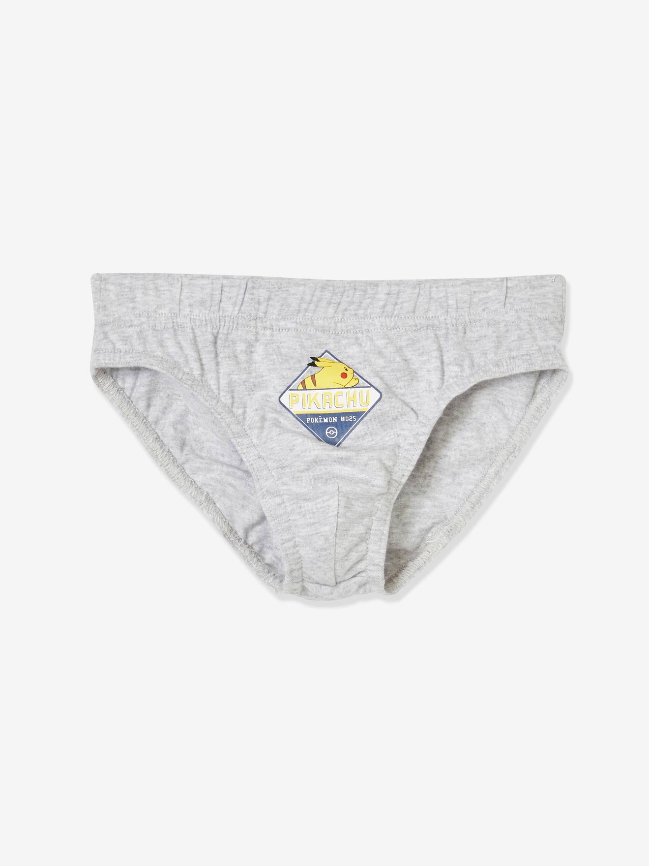 Lot de 3 slips garçon Pokemon® gris