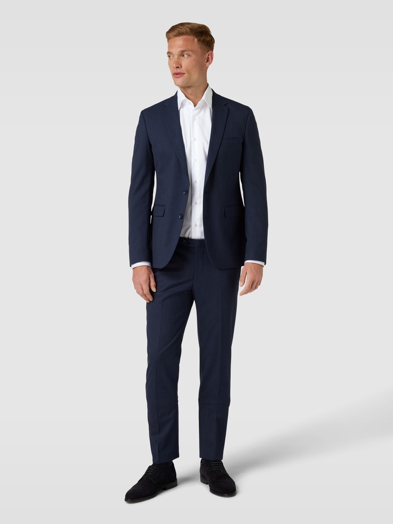 Modern Fit Business-Hemd mit Kentkragen in weiß