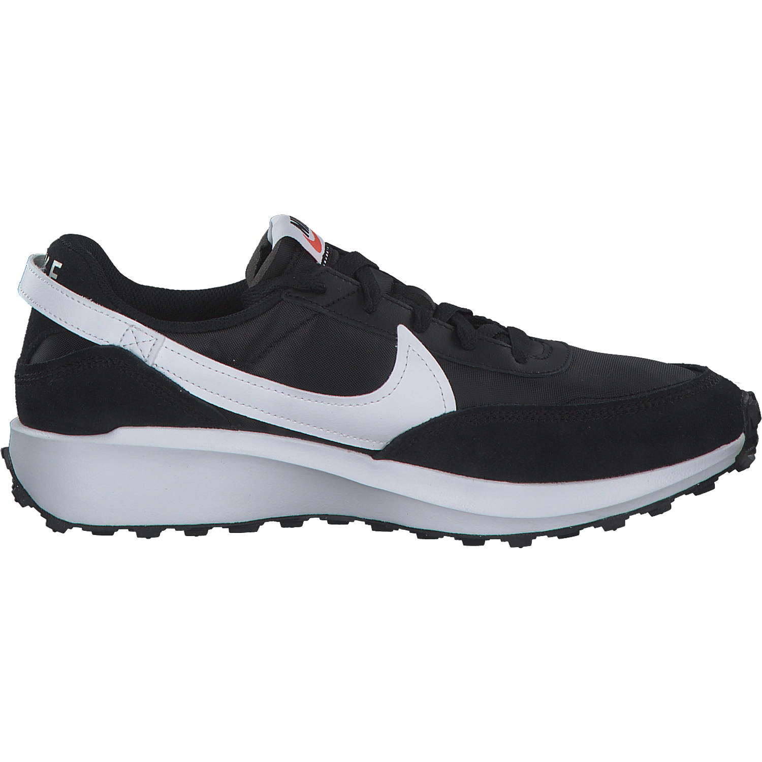 Nike Waffle Debut DH9523, Sneakers Low, Damen, BLACK/WHITE-ORANGE-CLEAR
