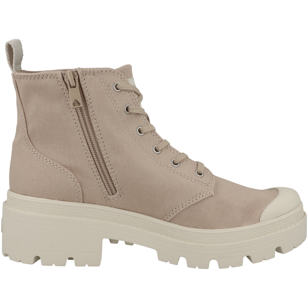 Palladium Pallabase Twill Schnürboots beige
