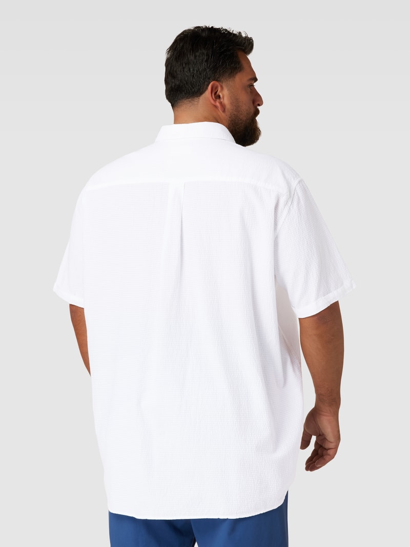 PLUS SIZE Freizeithemd mit Streifenmuster in weiß